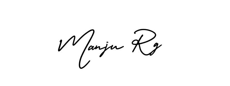 Make a beautiful signature design for name Manju Rg. With this signature (AmerikaSignatureDemo-Regular) style, you can create a handwritten signature for free. Manju Rg signature style 3 images and pictures png