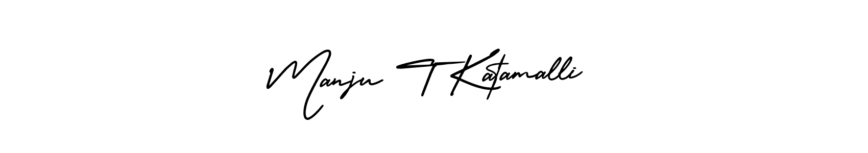 Also we have Manju T Katamalli name is the best signature style. Create professional handwritten signature collection using AmerikaSignatureDemo-Regular autograph style. Manju T Katamalli signature style 3 images and pictures png