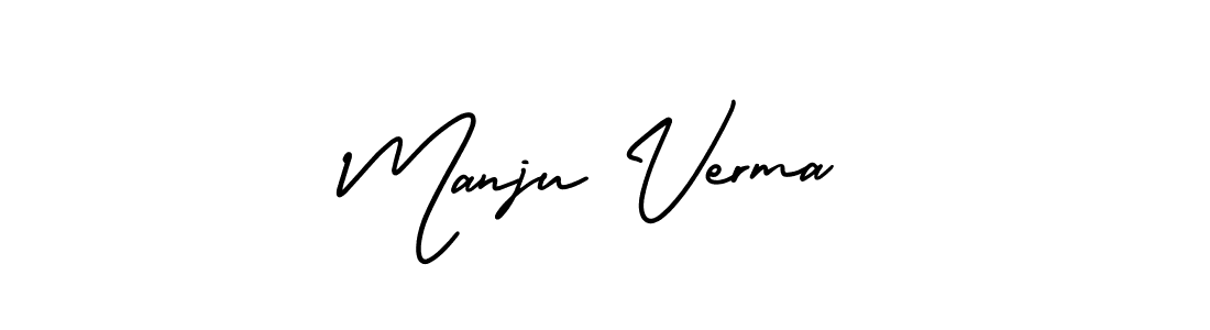 How to make Manju Verma signature? AmerikaSignatureDemo-Regular is a professional autograph style. Create handwritten signature for Manju Verma name. Manju Verma signature style 3 images and pictures png