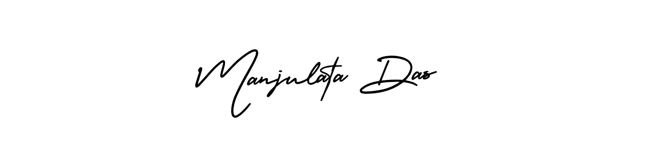 How to make Manjulata Das name signature. Use AmerikaSignatureDemo-Regular style for creating short signs online. This is the latest handwritten sign. Manjulata Das signature style 3 images and pictures png