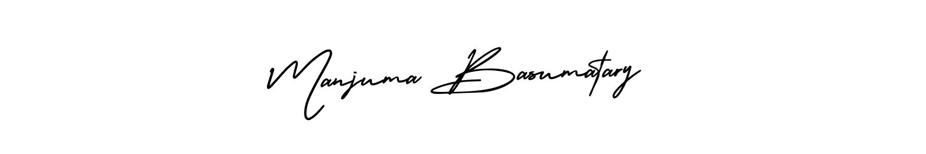 It looks lik you need a new signature style for name Manjuma Basumatary. Design unique handwritten (AmerikaSignatureDemo-Regular) signature with our free signature maker in just a few clicks. Manjuma Basumatary signature style 3 images and pictures png