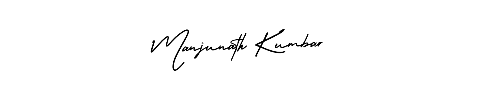 Make a beautiful signature design for name Manjunath Kumbar. With this signature (AmerikaSignatureDemo-Regular) style, you can create a handwritten signature for free. Manjunath Kumbar signature style 3 images and pictures png