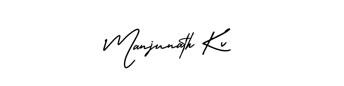 How to Draw Manjunath Kv signature style? AmerikaSignatureDemo-Regular is a latest design signature styles for name Manjunath Kv. Manjunath Kv signature style 3 images and pictures png