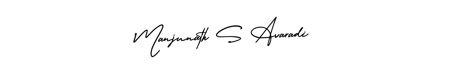 It looks lik you need a new signature style for name Manjunath S Avaradi. Design unique handwritten (AmerikaSignatureDemo-Regular) signature with our free signature maker in just a few clicks. Manjunath S Avaradi signature style 3 images and pictures png