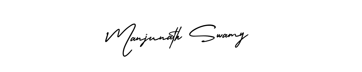 Design your own signature with our free online signature maker. With this signature software, you can create a handwritten (AmerikaSignatureDemo-Regular) signature for name Manjunath Swamy. Manjunath Swamy signature style 3 images and pictures png