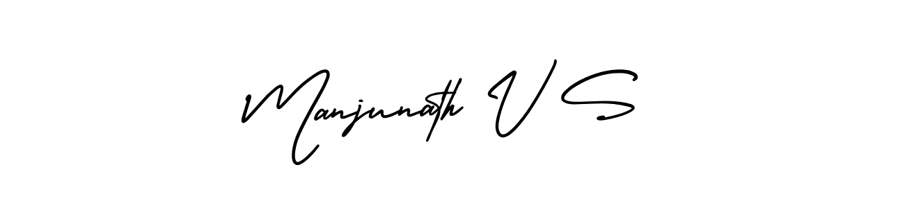 Make a beautiful signature design for name Manjunath V S. Use this online signature maker to create a handwritten signature for free. Manjunath V S signature style 3 images and pictures png