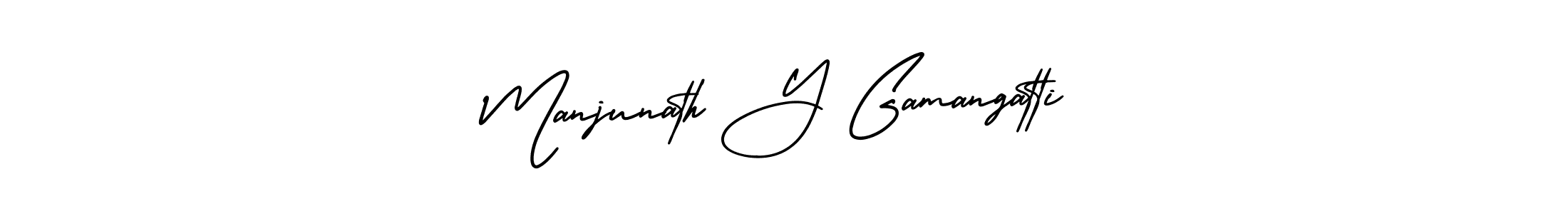 This is the best signature style for the Manjunath Y Gamangatti name. Also you like these signature font (AmerikaSignatureDemo-Regular). Mix name signature. Manjunath Y Gamangatti signature style 3 images and pictures png
