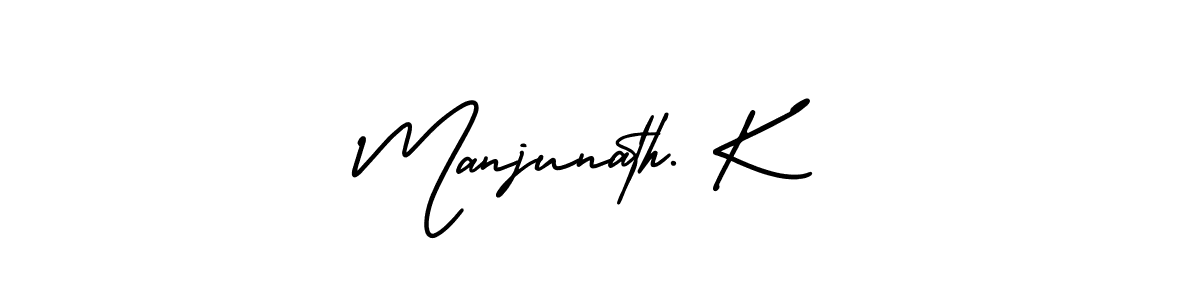 Manjunath. K stylish signature style. Best Handwritten Sign (AmerikaSignatureDemo-Regular) for my name. Handwritten Signature Collection Ideas for my name Manjunath. K. Manjunath. K signature style 3 images and pictures png