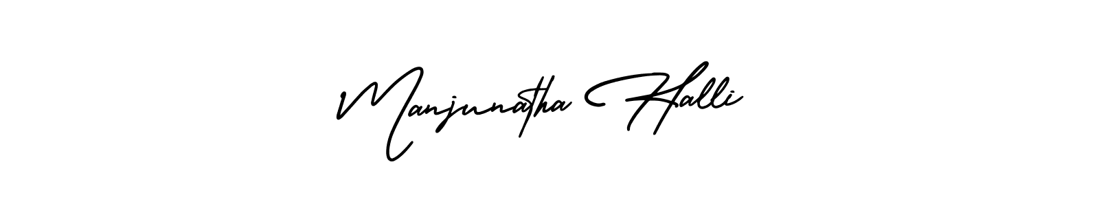It looks lik you need a new signature style for name Manjunatha Halli. Design unique handwritten (AmerikaSignatureDemo-Regular) signature with our free signature maker in just a few clicks. Manjunatha Halli signature style 3 images and pictures png