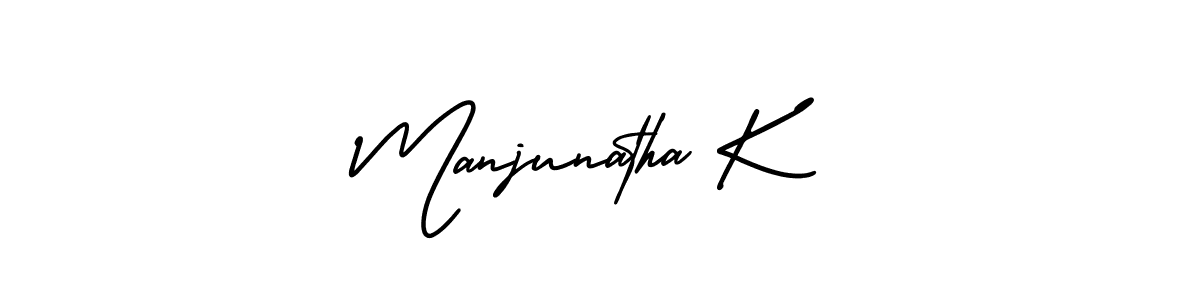 AmerikaSignatureDemo-Regular is a professional signature style that is perfect for those who want to add a touch of class to their signature. It is also a great choice for those who want to make their signature more unique. Get Manjunatha K name to fancy signature for free. Manjunatha K signature style 3 images and pictures png