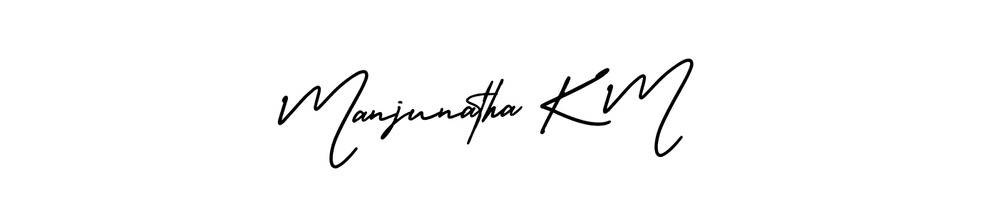 Make a short Manjunatha K M signature style. Manage your documents anywhere anytime using AmerikaSignatureDemo-Regular. Create and add eSignatures, submit forms, share and send files easily. Manjunatha K M signature style 3 images and pictures png
