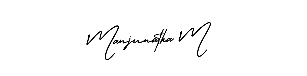 Also You can easily find your signature by using the search form. We will create Manjunatha M name handwritten signature images for you free of cost using AmerikaSignatureDemo-Regular sign style. Manjunatha M signature style 3 images and pictures png