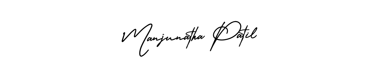 Make a beautiful signature design for name Manjunatha Patil. With this signature (AmerikaSignatureDemo-Regular) style, you can create a handwritten signature for free. Manjunatha Patil signature style 3 images and pictures png