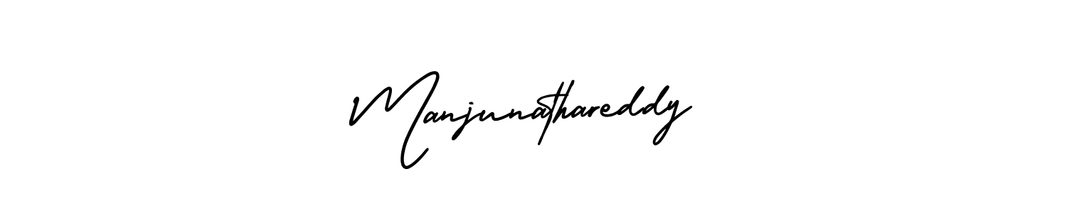 Also You can easily find your signature by using the search form. We will create Manjunathareddy name handwritten signature images for you free of cost using AmerikaSignatureDemo-Regular sign style. Manjunathareddy signature style 3 images and pictures png