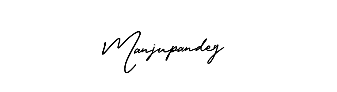 How to Draw Manjupandey signature style? AmerikaSignatureDemo-Regular is a latest design signature styles for name Manjupandey. Manjupandey signature style 3 images and pictures png