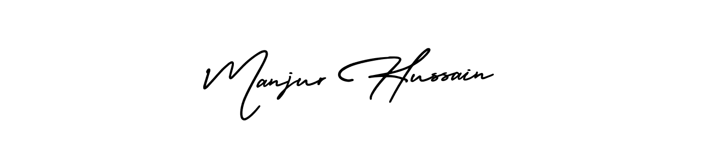 Also You can easily find your signature by using the search form. We will create Manjur Hussain name handwritten signature images for you free of cost using AmerikaSignatureDemo-Regular sign style. Manjur Hussain signature style 3 images and pictures png