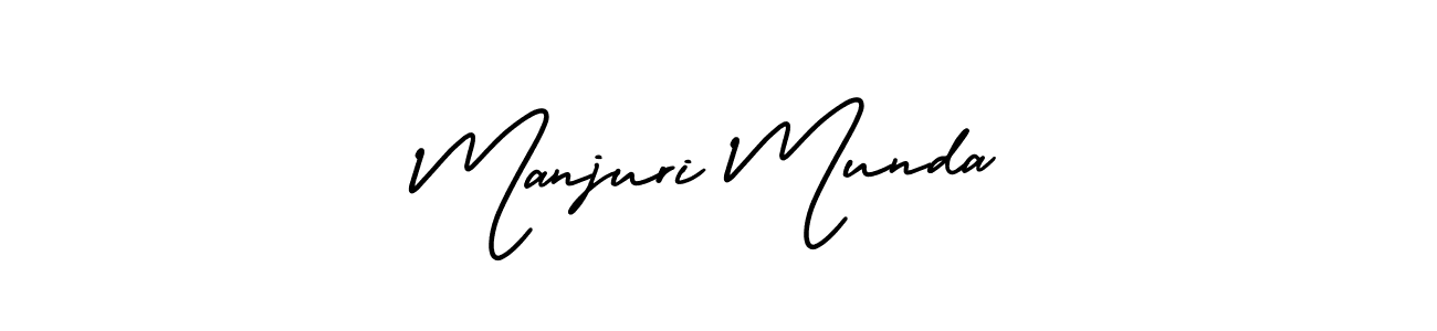 It looks lik you need a new signature style for name Manjuri Munda. Design unique handwritten (AmerikaSignatureDemo-Regular) signature with our free signature maker in just a few clicks. Manjuri Munda signature style 3 images and pictures png