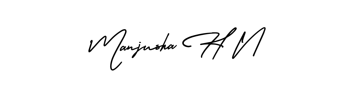 See photos of Manjusha H N official signature by Spectra . Check more albums & portfolios. Read reviews & check more about AmerikaSignatureDemo-Regular font. Manjusha H N signature style 3 images and pictures png