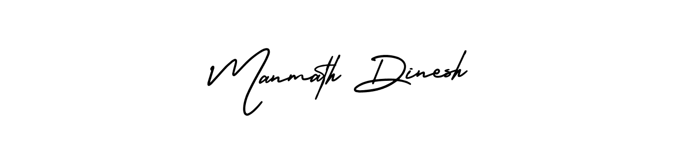 Also You can easily find your signature by using the search form. We will create Manmath Dinesh name handwritten signature images for you free of cost using AmerikaSignatureDemo-Regular sign style. Manmath Dinesh signature style 3 images and pictures png