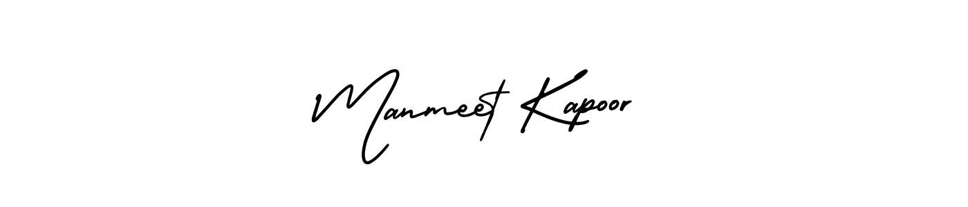 Design your own signature with our free online signature maker. With this signature software, you can create a handwritten (AmerikaSignatureDemo-Regular) signature for name Manmeet Kapoor. Manmeet Kapoor signature style 3 images and pictures png