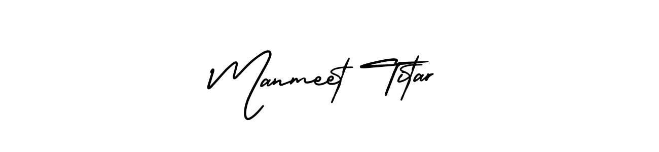 Similarly AmerikaSignatureDemo-Regular is the best handwritten signature design. Signature creator online .You can use it as an online autograph creator for name Manmeet Titar. Manmeet Titar signature style 3 images and pictures png