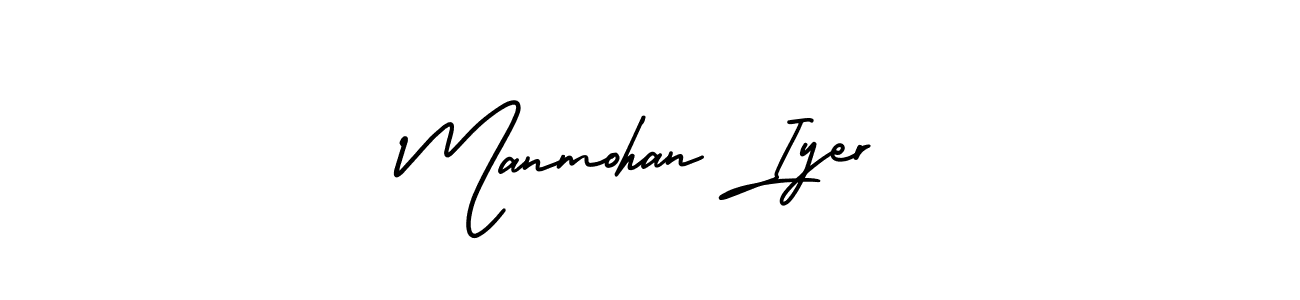 You can use this online signature creator to create a handwritten signature for the name Manmohan Iyer. This is the best online autograph maker. Manmohan Iyer signature style 3 images and pictures png