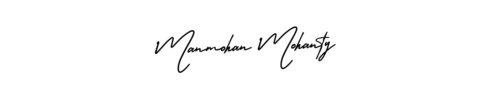 Manmohan Mohanty stylish signature style. Best Handwritten Sign (AmerikaSignatureDemo-Regular) for my name. Handwritten Signature Collection Ideas for my name Manmohan Mohanty. Manmohan Mohanty signature style 3 images and pictures png