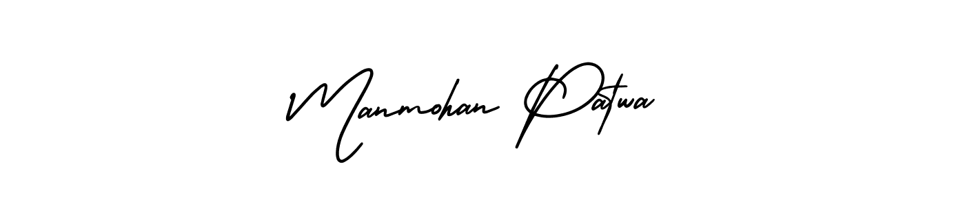 Manmohan Patwa stylish signature style. Best Handwritten Sign (AmerikaSignatureDemo-Regular) for my name. Handwritten Signature Collection Ideas for my name Manmohan Patwa. Manmohan Patwa signature style 3 images and pictures png