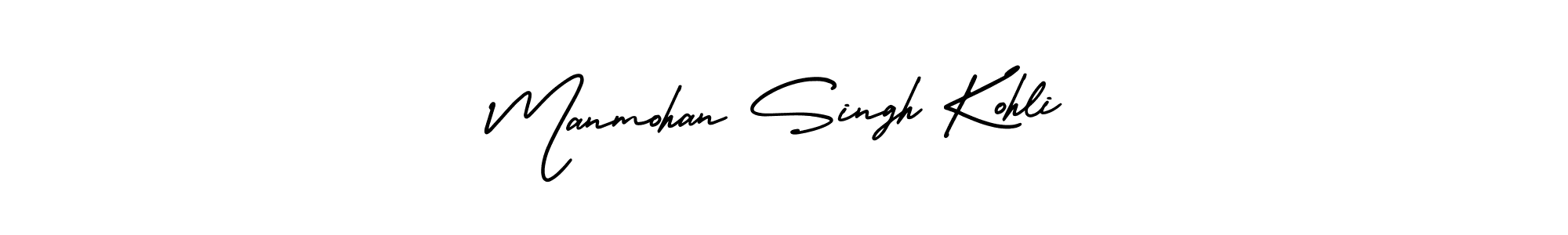 Manmohan Singh Kohli stylish signature style. Best Handwritten Sign (AmerikaSignatureDemo-Regular) for my name. Handwritten Signature Collection Ideas for my name Manmohan Singh Kohli. Manmohan Singh Kohli signature style 3 images and pictures png