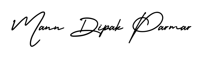A modern signature idea for name Mann Dipak Parmar using AmerikaSignatureDemo-Regular font. Clean strokes and elegant curves make it stand out instantly. Mann Dipak Parmar signature style 3 images and pictures png