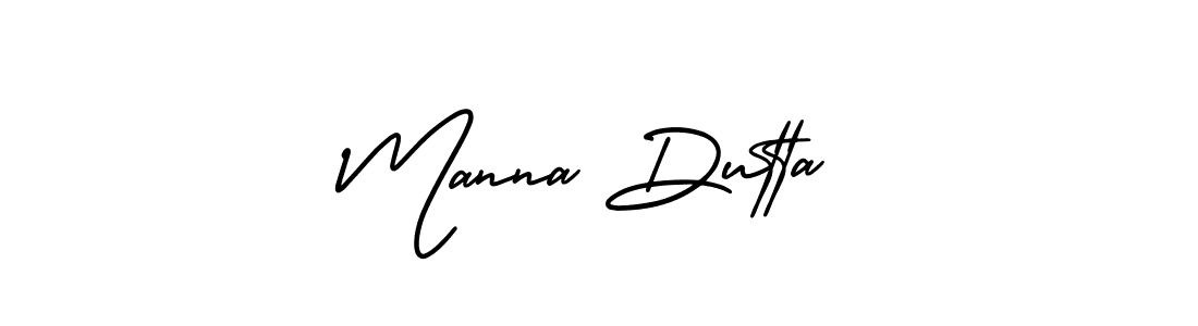 It looks lik you need a new signature style for name Manna Dutta. Design unique handwritten (AmerikaSignatureDemo-Regular) signature with our free signature maker in just a few clicks. Manna Dutta signature style 3 images and pictures png