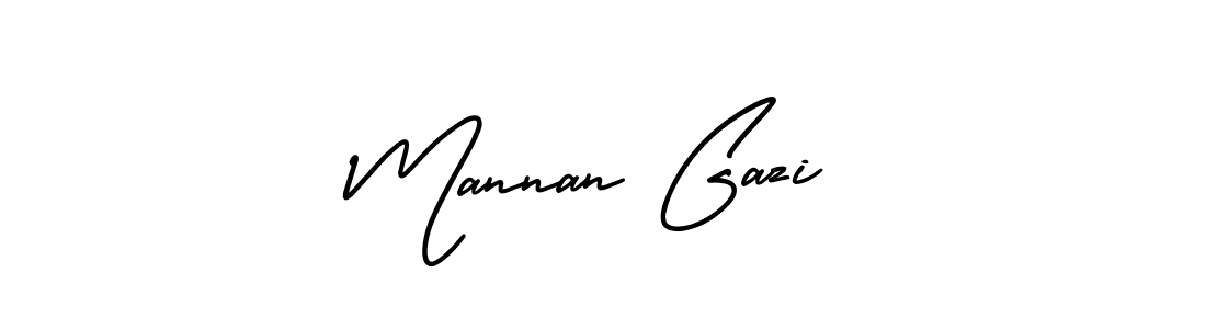 It looks lik you need a new signature style for name Mannan Gazi. Design unique handwritten (AmerikaSignatureDemo-Regular) signature with our free signature maker in just a few clicks. Mannan Gazi signature style 3 images and pictures png