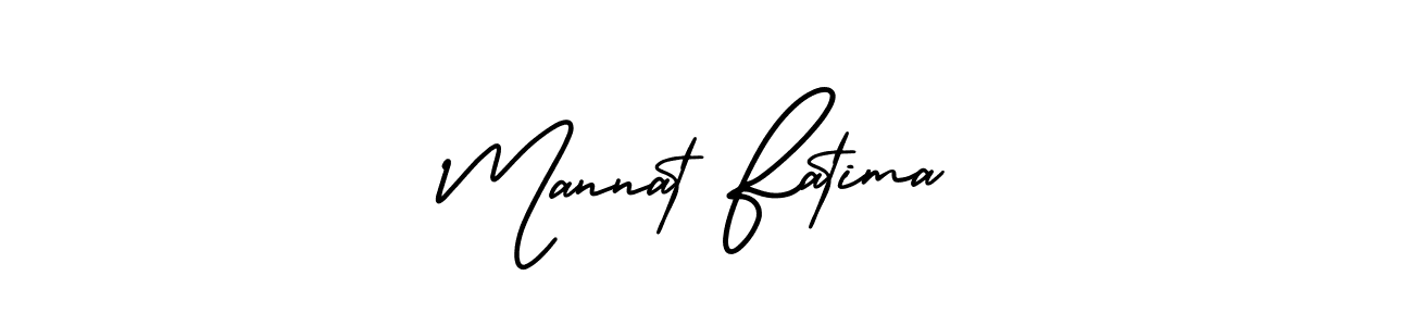 How to make Mannat Fatima signature? AmerikaSignatureDemo-Regular is a professional autograph style. Create handwritten signature for Mannat Fatima name. Mannat Fatima signature style 3 images and pictures png
