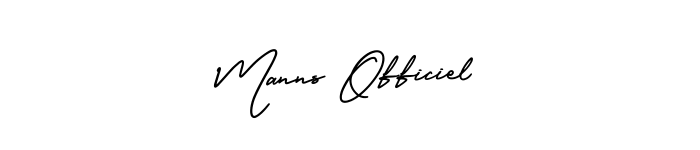 Create a beautiful signature design for name Manns Officiel. With this signature (AmerikaSignatureDemo-Regular) fonts, you can make a handwritten signature for free. Manns Officiel signature style 3 images and pictures png