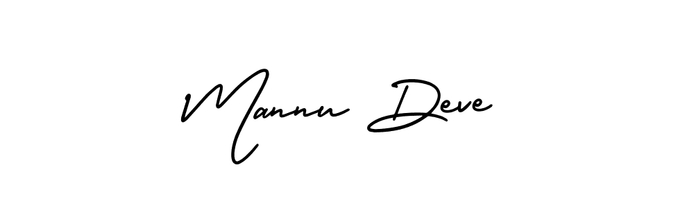 Create a beautiful signature design for name Mannu Deve. With this signature (AmerikaSignatureDemo-Regular) fonts, you can make a handwritten signature for free. Mannu Deve signature style 3 images and pictures png