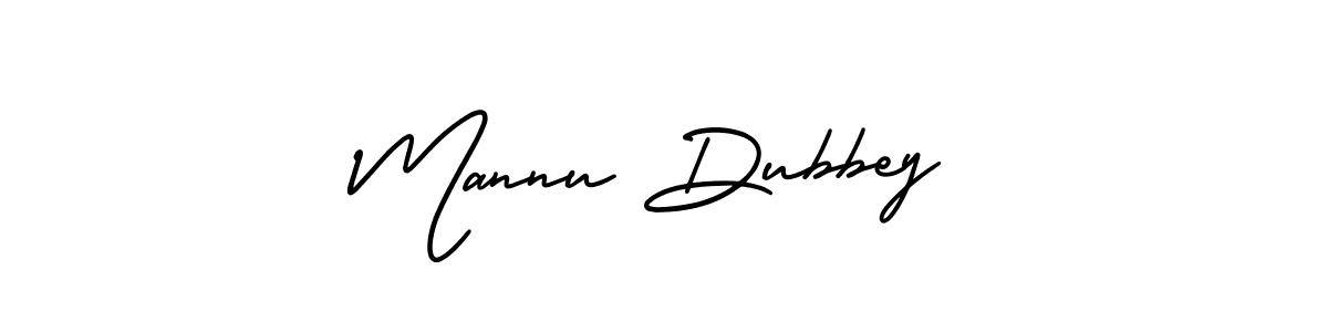 Design your own signature with our free online signature maker. With this signature software, you can create a handwritten (AmerikaSignatureDemo-Regular) signature for name Mannu Dubbey. Mannu Dubbey signature style 3 images and pictures png
