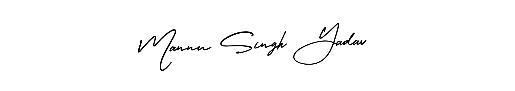 Mannu Singh Yadav stylish signature style. Best Handwritten Sign (AmerikaSignatureDemo-Regular) for my name. Handwritten Signature Collection Ideas for my name Mannu Singh Yadav. Mannu Singh Yadav signature style 3 images and pictures png