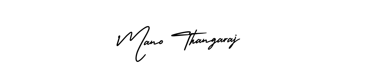 Mano Thangaraj stylish signature style. Best Handwritten Sign (AmerikaSignatureDemo-Regular) for my name. Handwritten Signature Collection Ideas for my name Mano Thangaraj. Mano Thangaraj signature style 3 images and pictures png