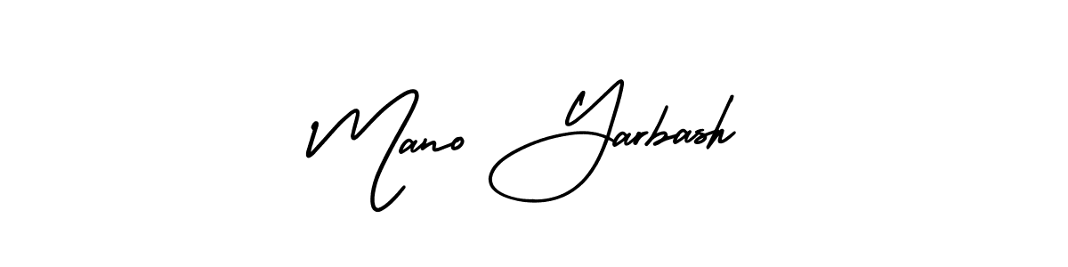 Here are the top 10 professional signature styles for the name Mano Yarbash. These are the best autograph styles you can use for your name. Mano Yarbash signature style 3 images and pictures png