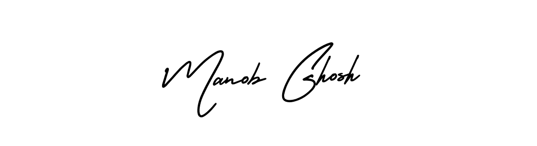 Make a beautiful signature design for name Manob Ghosh. Use this online signature maker to create a handwritten signature for free. Manob Ghosh signature style 3 images and pictures png