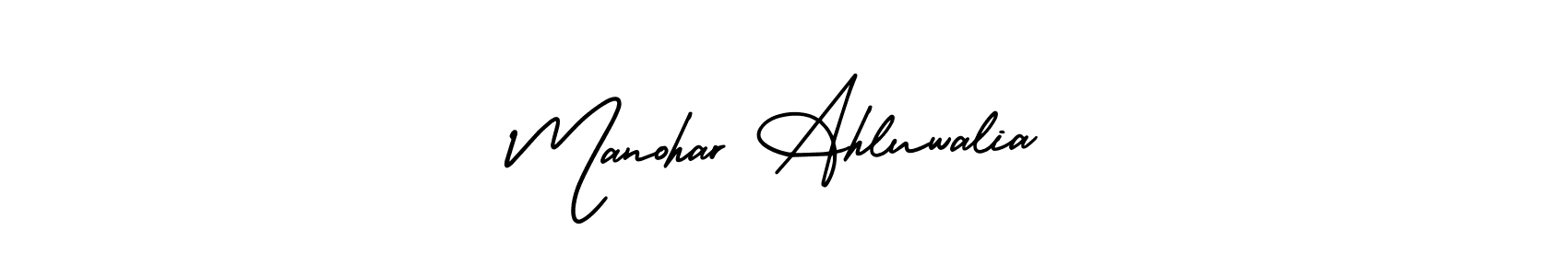 You can use this online signature creator to create a handwritten signature for the name Manohar Ahluwalia. This is the best online autograph maker. Manohar Ahluwalia signature style 3 images and pictures png