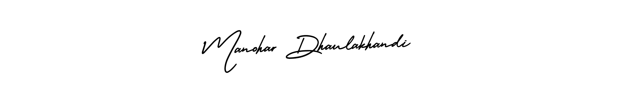 Make a short Manohar Dhaulakhandi signature style. Manage your documents anywhere anytime using AmerikaSignatureDemo-Regular. Create and add eSignatures, submit forms, share and send files easily. Manohar Dhaulakhandi signature style 3 images and pictures png
