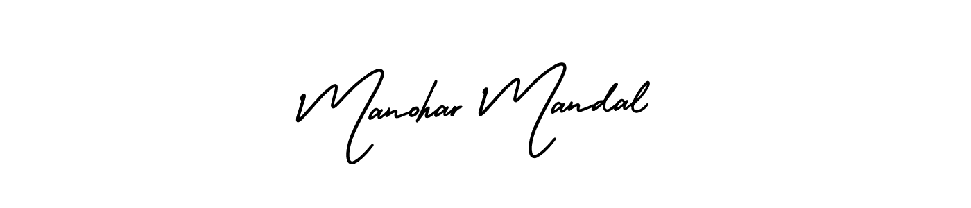 Also You can easily find your signature by using the search form. We will create Manohar Mandal name handwritten signature images for you free of cost using AmerikaSignatureDemo-Regular sign style. Manohar Mandal signature style 3 images and pictures png