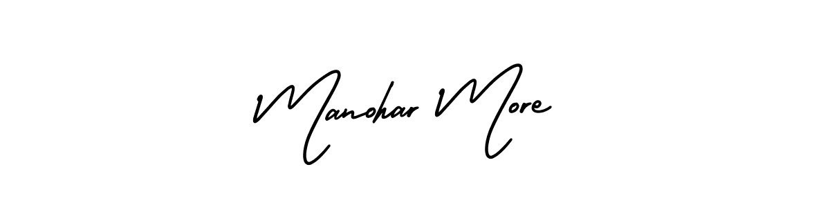 AmerikaSignatureDemo-Regular is a professional signature style that is perfect for those who want to add a touch of class to their signature. It is also a great choice for those who want to make their signature more unique. Get Manohar More name to fancy signature for free. Manohar More signature style 3 images and pictures png