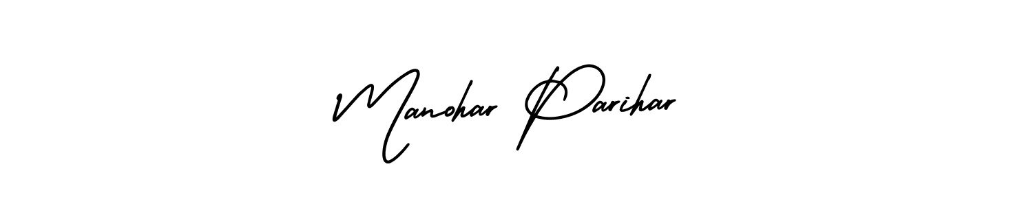 Create a beautiful signature design for name Manohar Parihar. With this signature (AmerikaSignatureDemo-Regular) fonts, you can make a handwritten signature for free. Manohar Parihar signature style 3 images and pictures png