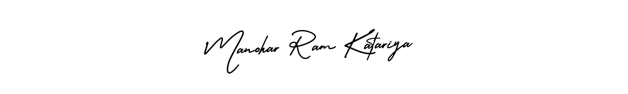 Also You can easily find your signature by using the search form. We will create Manohar Ram Katariya name handwritten signature images for you free of cost using AmerikaSignatureDemo-Regular sign style. Manohar Ram Katariya signature style 3 images and pictures png