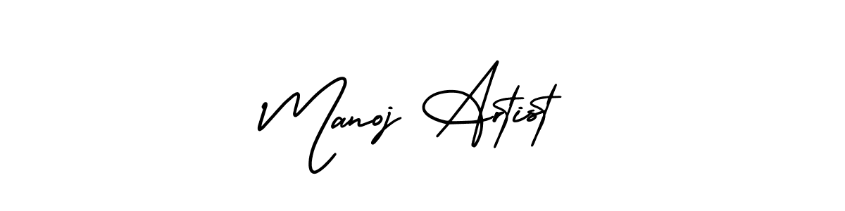 Use a signature maker to create a handwritten signature online. With this signature software, you can design (AmerikaSignatureDemo-Regular) your own signature for name Manoj Artist. Manoj Artist signature style 3 images and pictures png