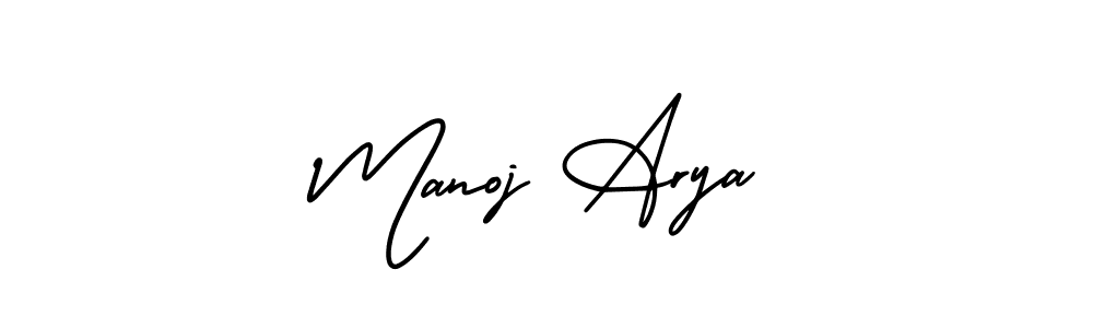 How to make Manoj Arya signature? AmerikaSignatureDemo-Regular is a professional autograph style. Create handwritten signature for Manoj Arya name. Manoj Arya signature style 3 images and pictures png