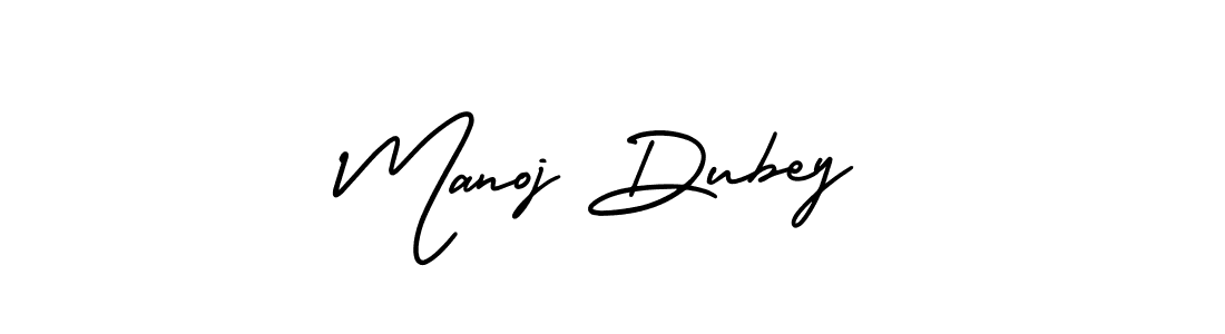 How to make Manoj Dubey name signature. Use AmerikaSignatureDemo-Regular style for creating short signs online. This is the latest handwritten sign. Manoj Dubey signature style 3 images and pictures png