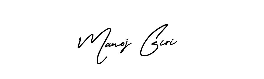 Design your own signature with our free online signature maker. With this signature software, you can create a handwritten (AmerikaSignatureDemo-Regular) signature for name Manoj Giri. Manoj Giri signature style 3 images and pictures png